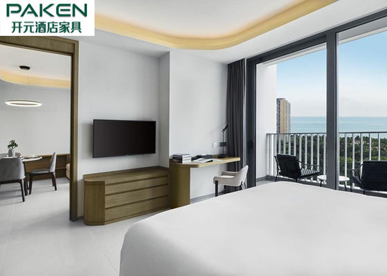 Apartment Hotel For Long Term Staying Single Apartment Oak Veneer Panels Bedroom+Living Room