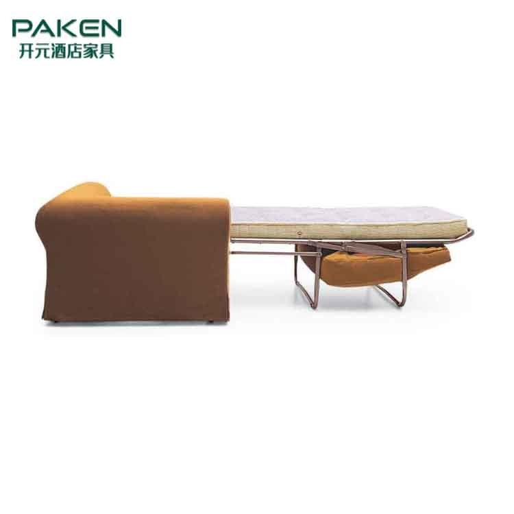 Restaurant Hotel Sofa Bed With E1 Grade Plywood Inner Frame