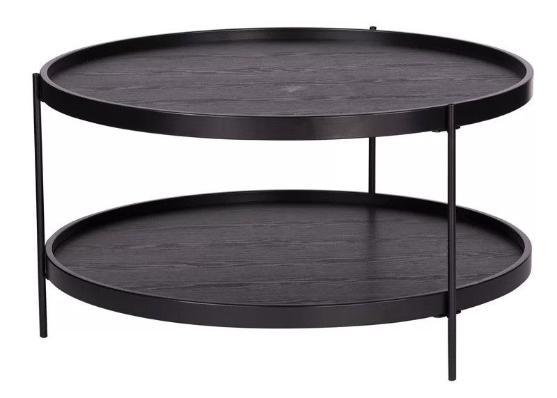 Modern Apartment Wooden Iron Round Coffee Table Loose Furniture Black White Modern Apartment Wooden Iron Round, How To Make Round Coffee Table