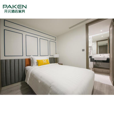 ODM Natural Veneer Paken Hotel Bedroom Furniture Sets