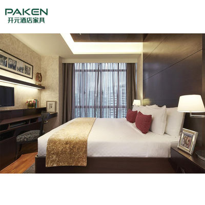 Interior Modern Wood Panel Hotel Bedroom Furniture Sets