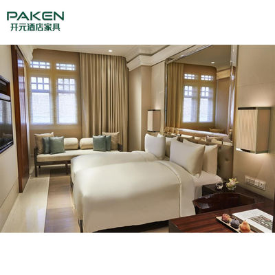 OEM Simple Elegant Ash Solid Wood Hotel Bedroom Furniture Sets