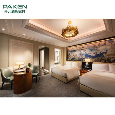 Paken Luxury Wooden Fixed Loose Hotel Bedroom Set
