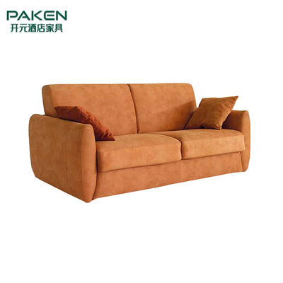 E1 Grade Plywood Veneer Finish Hotel Sleeper Sofa