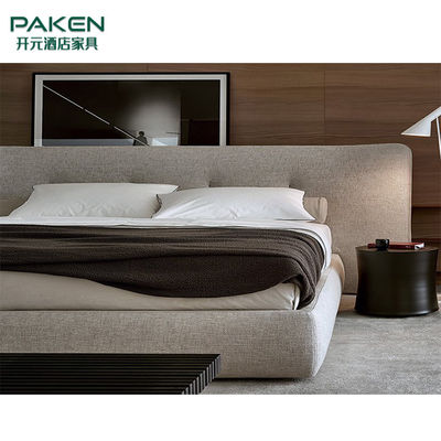 Popular Design Concise Style Bed Customize Modern Villa Furniture Bedroom Furniture