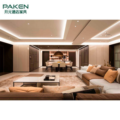 Elegant And Warm Style Customize Modern Villa Furniture Living Room Furniture