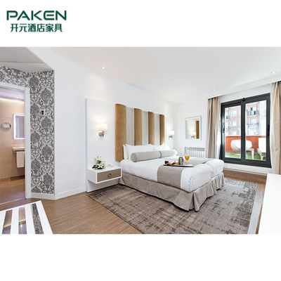 Natural Veneer Paken Hotel Bedroom Furniture Sets