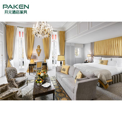 PAKEN Commercial Hotel Bedroom Furniture Sets with Optional Material