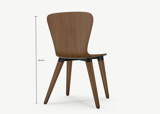 Hotel Restaurant Dining Chair Armless Ant Chair Solid Wood Legs Single Chair