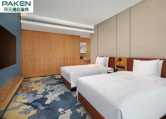 Sheraton Hotel Room Oak / Beench Veneer Antique Style Saudi Feature Customizable Color