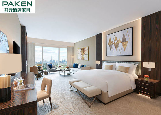 Sofitel Five Star Standard Hotel Furniture Bedroom Sets Ebony Veneer + Light Hue Fnurnitures