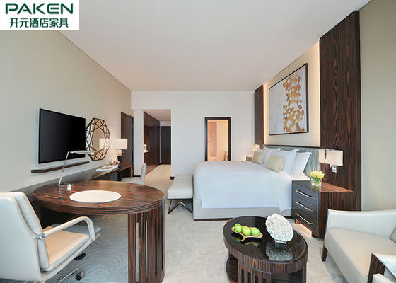 Sofitel Five Star Standard Hotel Furniture Bedroom Sets Ebony Veneer + Light Hue Fnurnitures